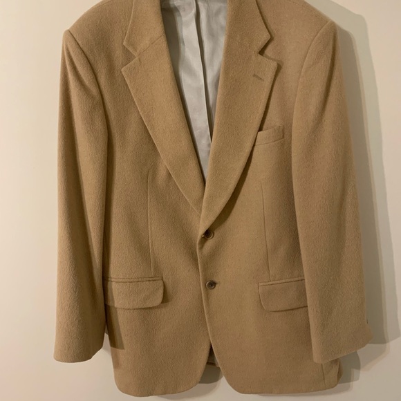 Men’s Camel Hair Sport Coat, size 40R, Club Room - Picture 9 of 16